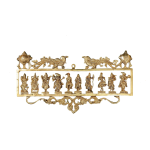 Brass Dashavatar Wall Hanging | 20.5" Antique Finish | Sacred Avatar Series | Traditional Temple Art | Home & Office Decor | Jaipurio